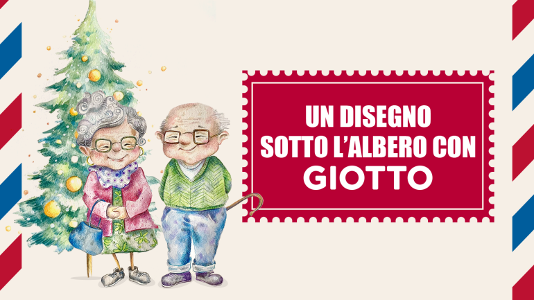 Giotto sostiene Nipoti di Babbo Natale