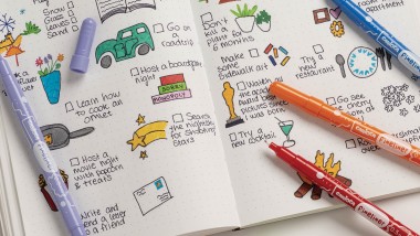 Scrivere il nuovo anno a colori