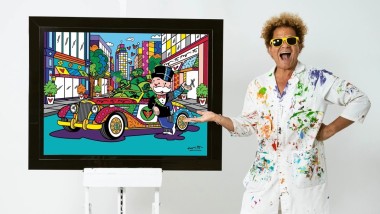 Britto firma la Mr. Monopoly Fine Art Collection